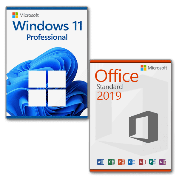 Microsoft Windows 11 Pro + Microsoft Office 2019 Standard license for 3 devices