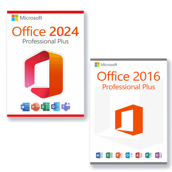 Microsoft Office 2024 Pro Plus + Microsoft Office 2016 Pro Plus license for 3 devices
