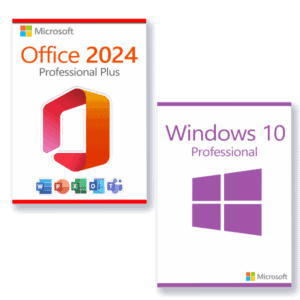 Microsoft Office 2024 Pro Plus + Microsoft Windows 10 Pro license for 3 devices